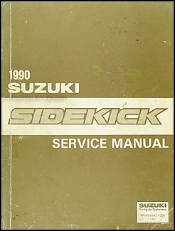 1990 Suzuki Sidekick Repair Manual Original