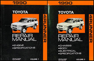 1990 Toyota 4Runner Repair Manual Set Original