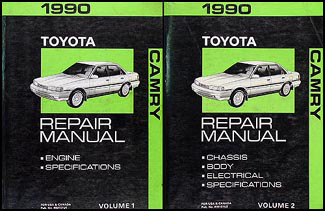 1990 Toyota Camry Repair Manual 2 Volume Set Original 