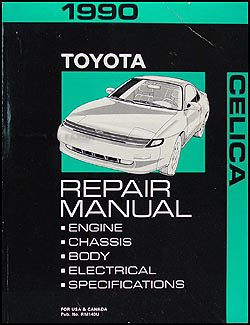 1990 Toyota Celica Repair Manual Original 