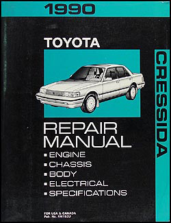 1990 Toyota Cressida Repair Manual Original 
