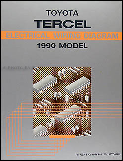 1990 Toyota Tercel Wiring Diagram Manual Original 
