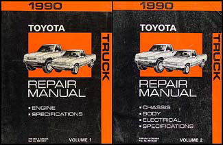 1990 Toyota Truck Repair Manual Set Original
