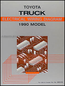 1990 Toyota Pickup Truck Wiring Diagram Manual Original