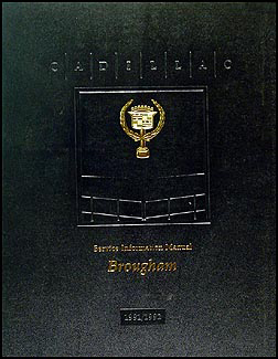 1991-1992 Cadillac Brougham Repair Manual Original 
