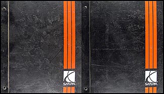 1991-1992 Saturn Shop Manual Factory Original Binder 2 Vol. Set