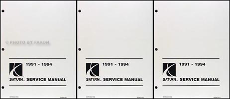 1991-1994 Saturn Shop Manual Factory Reprint