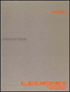 1991-1995 Acura Legend Coupe Original Body Repair Manual 