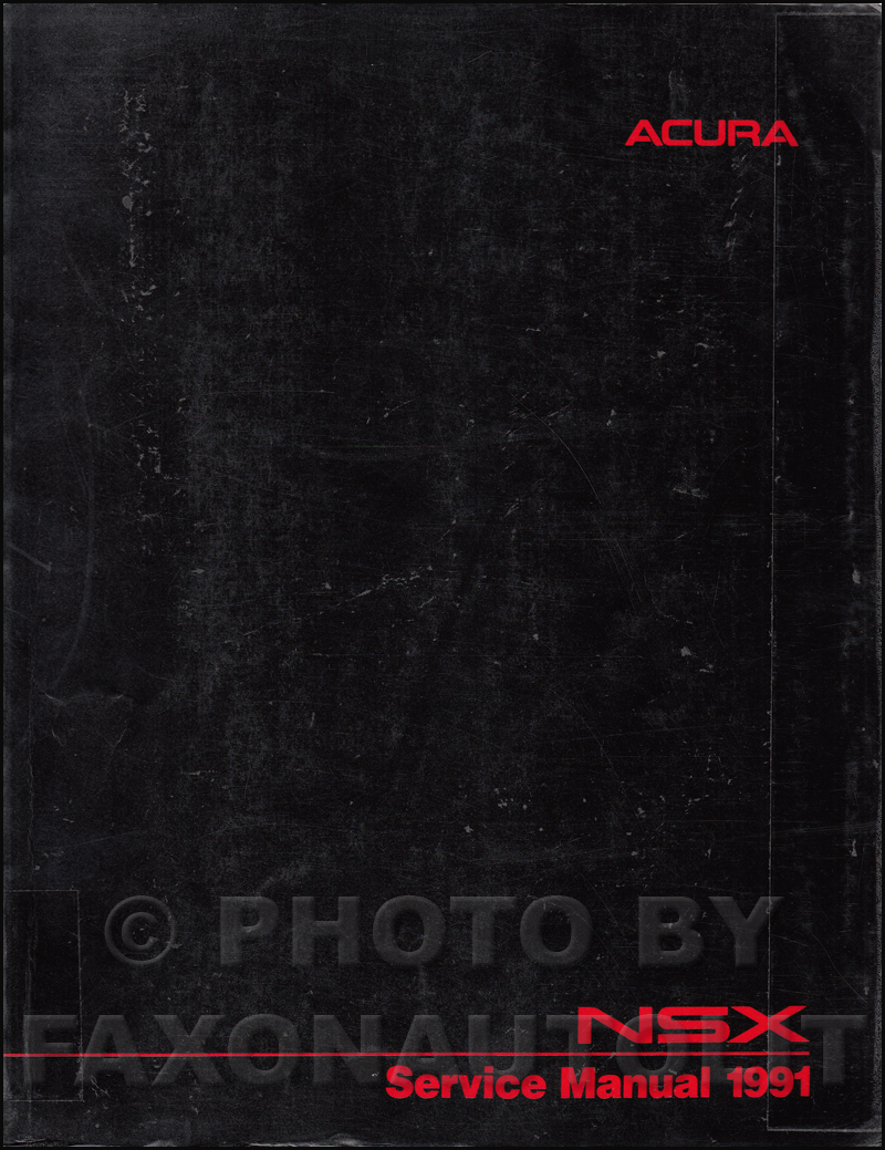 1992 Acura NSX Repair Manual Original 