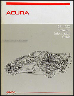 1991 Acura NSX Technical Information Guide Original