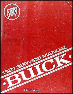 1991 Buick Regal Shop Manual Original