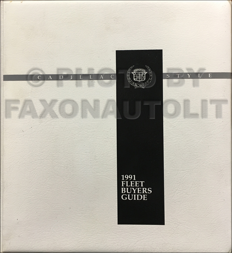 1991 Cadillac Fleet Buyer's Guide Original Dealer Album