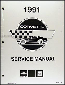 1991 Corvette Shop Manual Factory Reprint