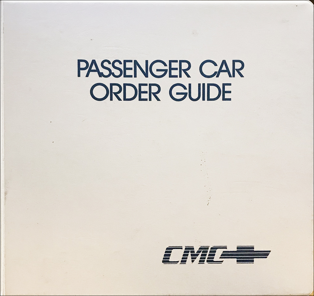 1991 Chevrolet Car Order Guide Dealer Album Original