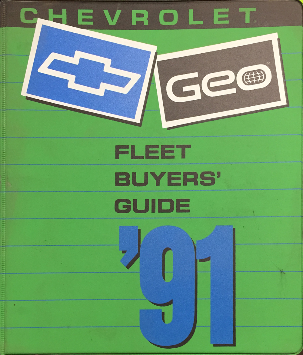 1991 Chevrolet Fleet Buyer's Guide Dealer Album Original