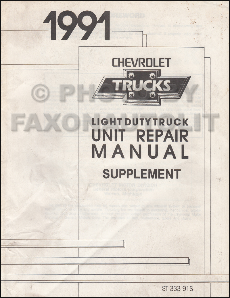 1983 Chevrolet Medium Duty Truck Unit Repair Manual Original 