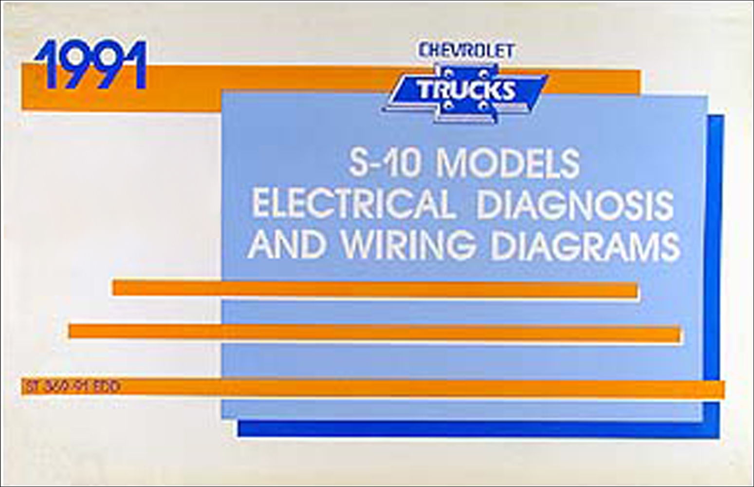 1991 Chevy S-10 Pickup & Blazer Wiring Diagram Manual Original