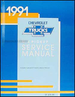 1991 Chevrolet C/K Pickup Truck Shop Manual Original 
