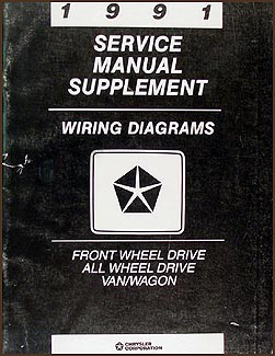 1991 Caravan, Town & Country, Voyager Wiring Diagram Supplement