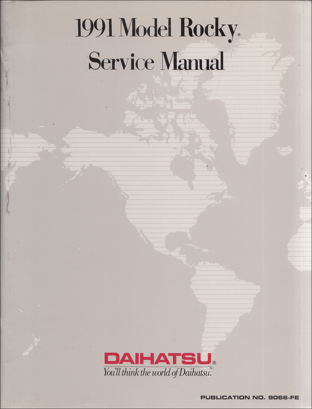 1991 Daihatsu Rocky Reprint Repair Manual 91