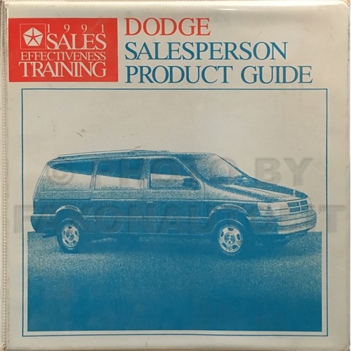 1991 Dodge Salesperson Product Guide Album Original