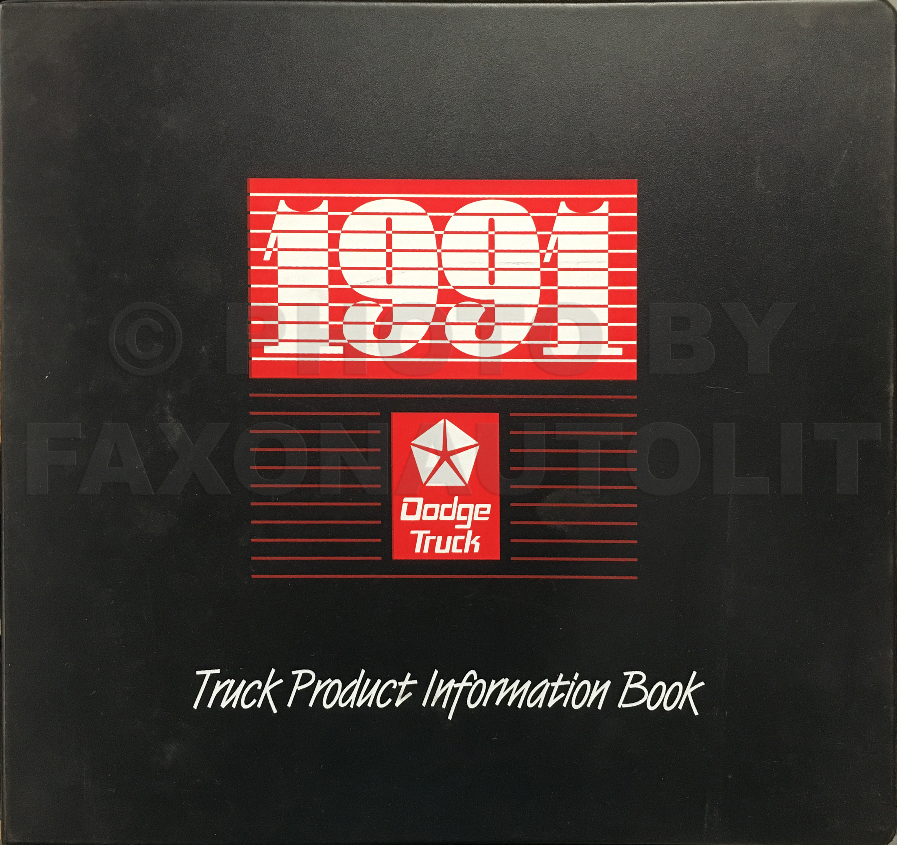 1991 Dodge Truck Data Book and Color and Upholstery Dealer Album Original