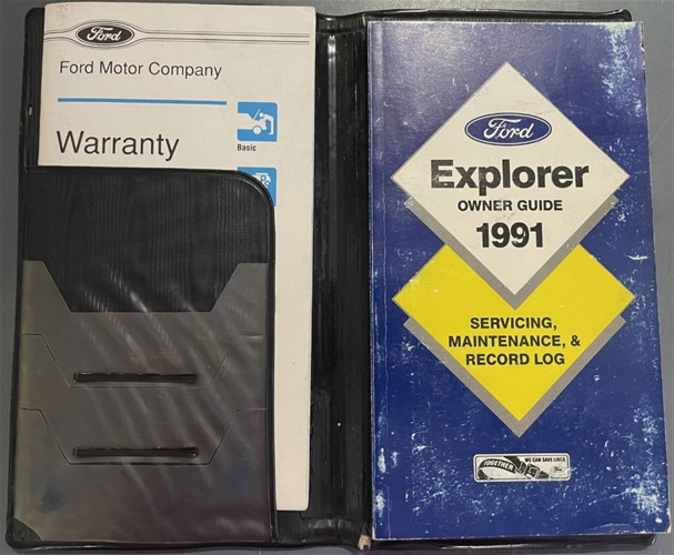 1991 Ford Explorer Owner's Manual Original