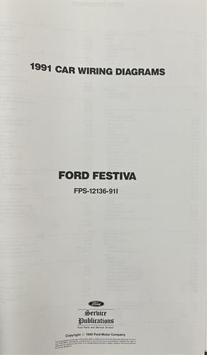 1991 Ford/Mercury Foldout Wiring Diagrams Original - Select your model from the list