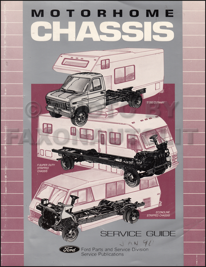 1991 Ford Motorhome Chassis Service Guide Original