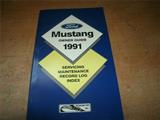 1991 Ford Mustang Owner's Manual Original