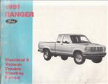 1991 Ford Ranger Electrical & Vacuum Troubleshooting Manual Original