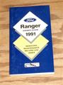 1991 Ford Ranger Pickup Truck Owner's Manual Original