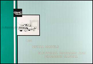 1991 GMC C/K Sierra Pickup Wiring Diagram Manual 1500 2500 3500