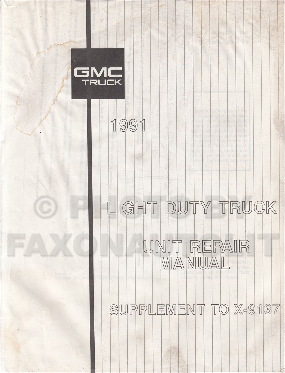 1991 GMC Borg Warner Transfer Case Overhaul Manual Original 1370 4470 4472