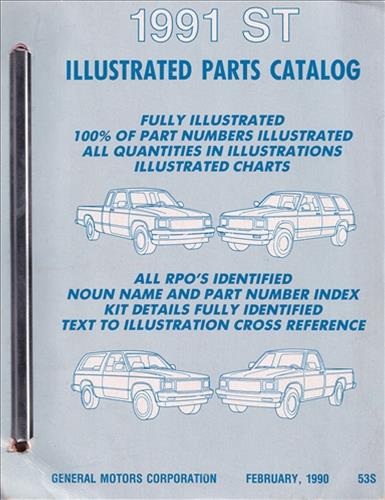 early 1991 GM S-Truck Parts Book Original Blazer Sonoma Jimmy Bravada