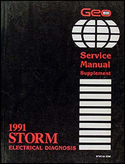1991 Geo Storm Electrical Diagnosis Manual Original