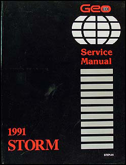 1991 Geo Storm Repair Manual Original 