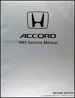 1991 Honda Accord Repair Manual Original 