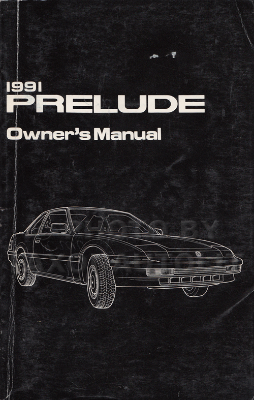 1991 Honda Prelude Owner's Manual Original