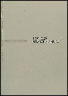 1991 Infiniti G20 Repair Manual Original 