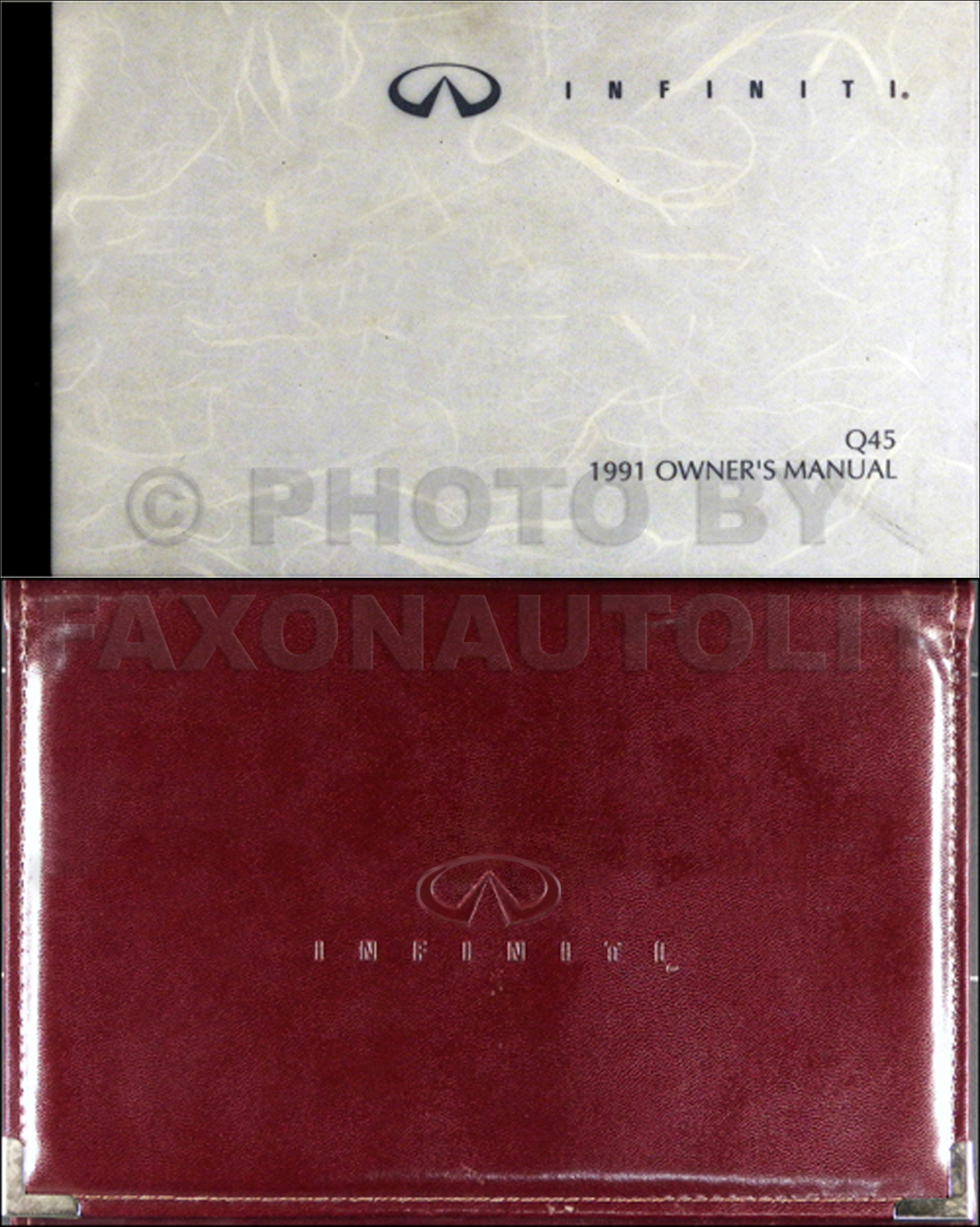 1991 Infiniti Q45 Owner's Manual Original