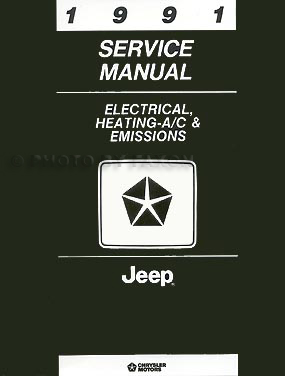 1991 Jeep Shop Manual Original 3 Volume Set--All Models 