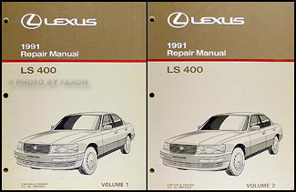 1991 Lexus LS 400 Repair Manual Original 2 Volume Set
