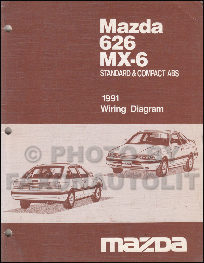 Late 1991 Mazda 626 And Mx 6 Wiring Diagram Manual Original