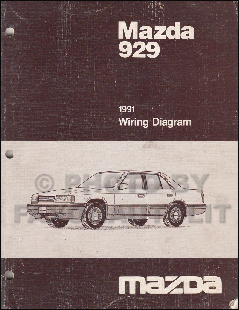 1991 Mazda 929 Wiring Diagram Manual Original