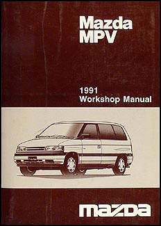 1991 Mazda MPV Repair Manual Original