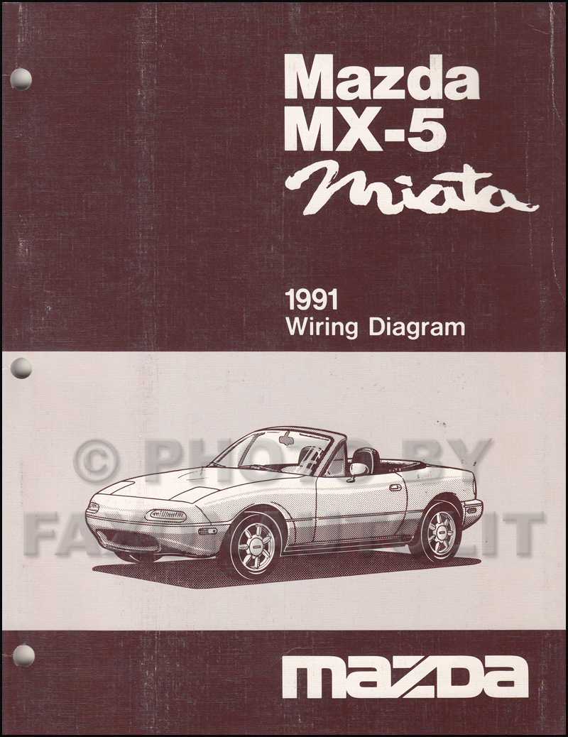 1991 Mazda MX-5 Miata Wiring Diagram Manual Original
