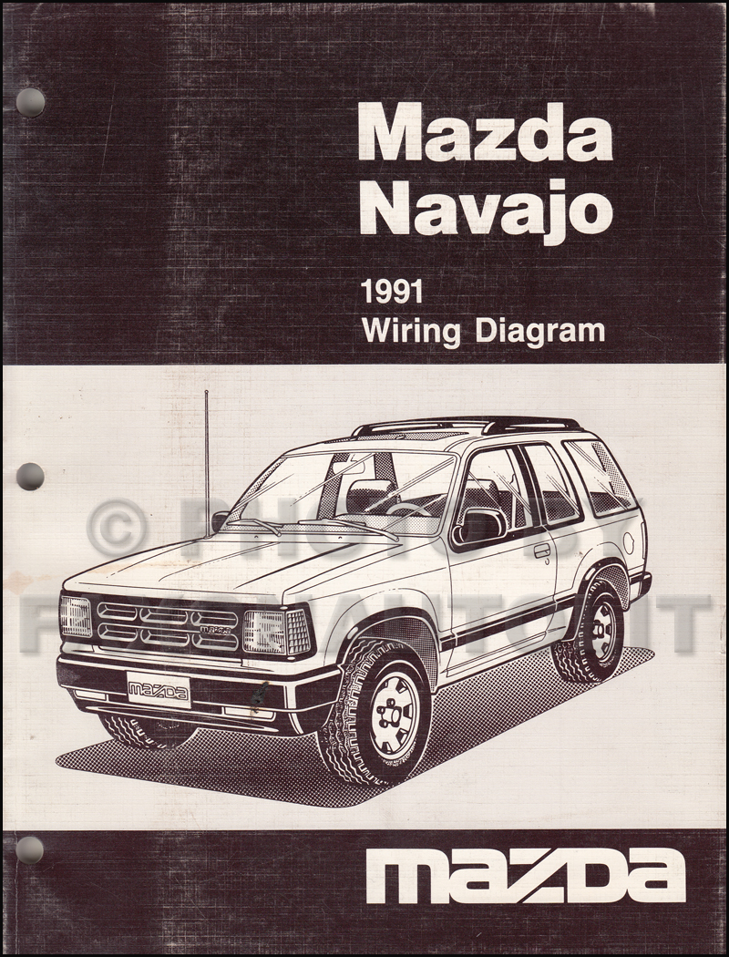 1991 Mazda Navajo Wiring Diagram Manual Original