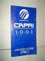 1991 Mercury Capri Owner's Manual Original
