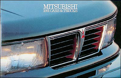 1991 Mitsubishi Original Sales Catalog 91 3000GT/Eclipse/Montero
